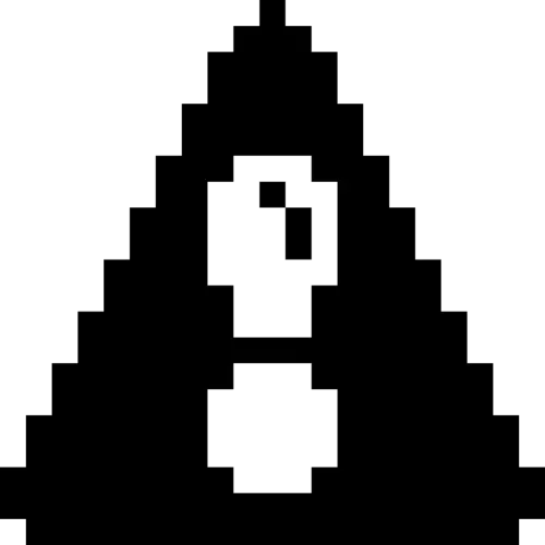 Alert Triangle Pixel Icon | Free SVG & PNG Download