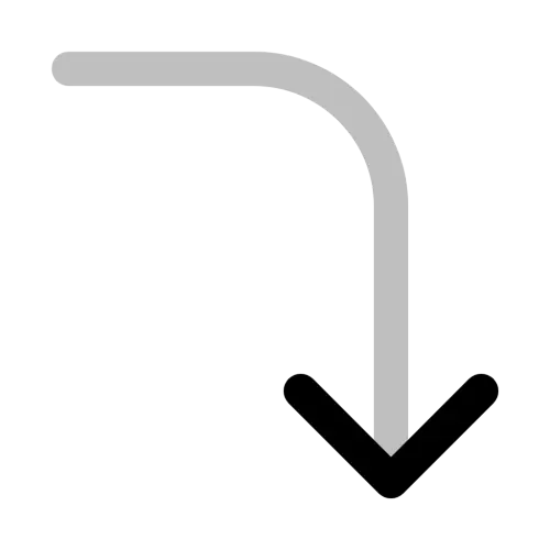 Arrow Right Down Vector