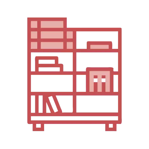 Bookshelf Vector