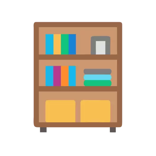 Bookshelf Vector