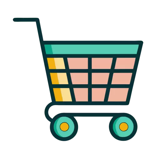 Colorful Shopping Cart