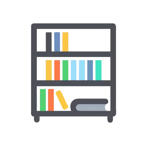 Free Bookshelf Vector