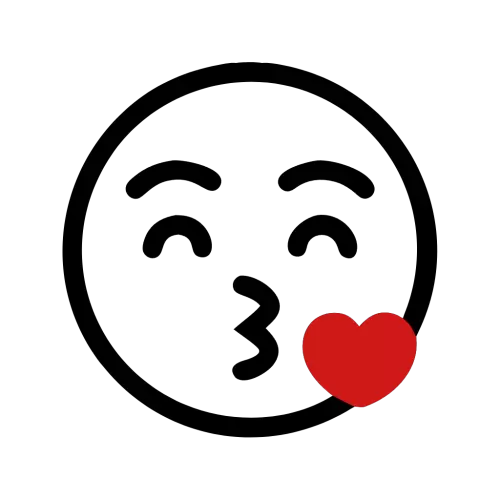 Free Kissing Face Icon