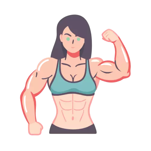 Free Muscular Girl Icon