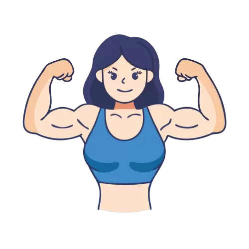 Free Muscular Girl Vector