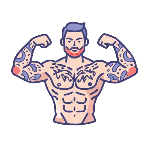 Free SVG Muscular Man Icon