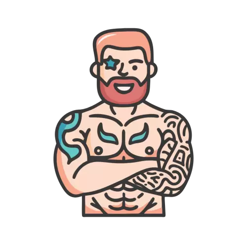 Free SVG Muscular Man