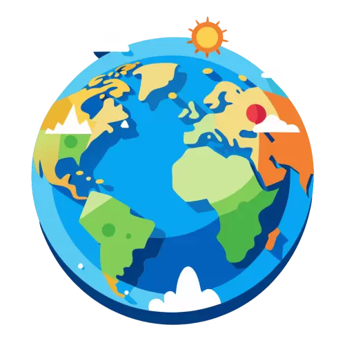 Globe Emblem Icon
