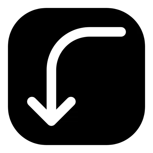 Guide Left Down Icon