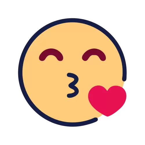 Kissing Emoji Vector