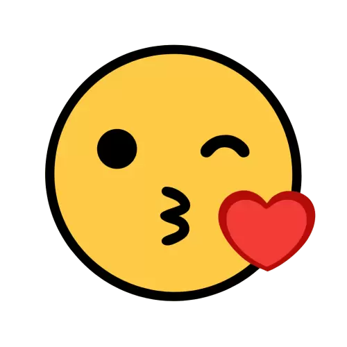 Kissing Face Emoji Icon