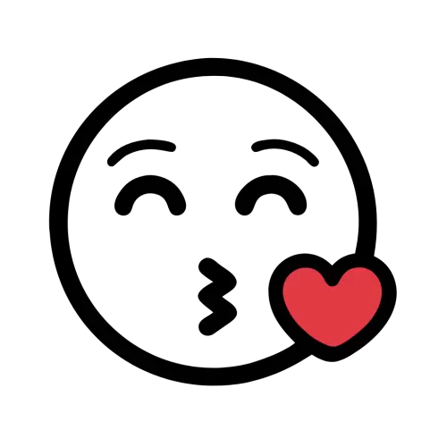 Kissing Face Icon