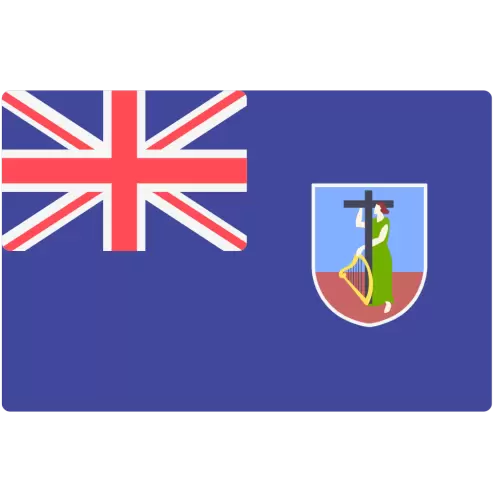 Montserrat Country Flag