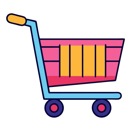 Multicolor Shopping Cart Icon