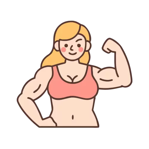 Muscular Girl Icon