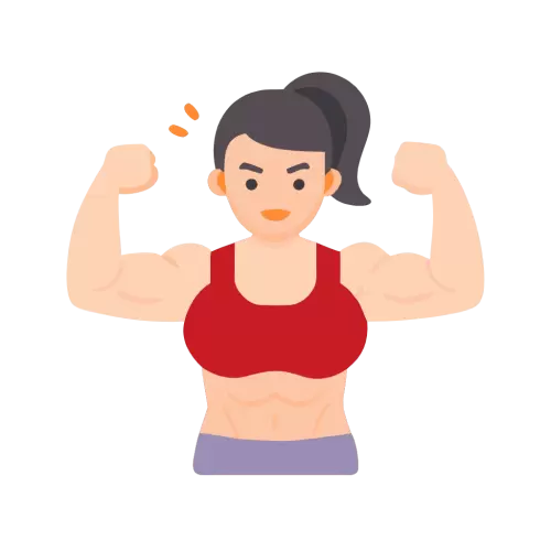 Muscular Woman Icon