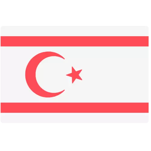 Northen Cyprus Country Flag