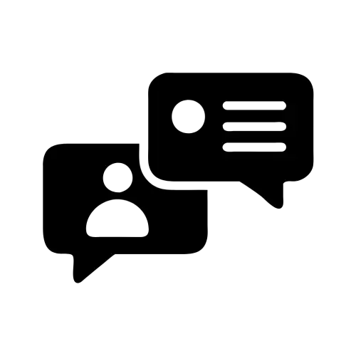 Outline User Bubbles Chat