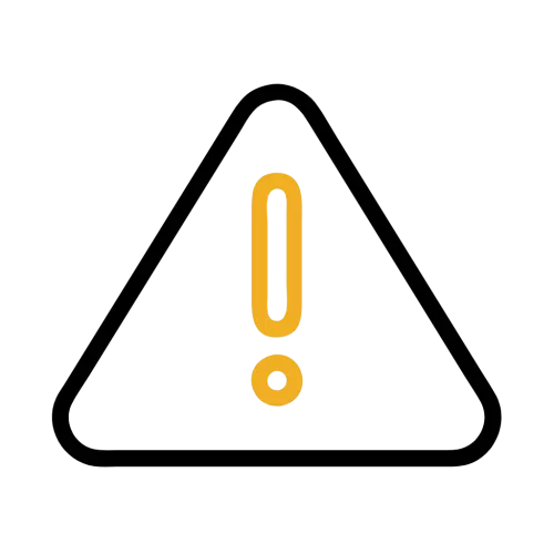 Outline Warning Sign Symbol