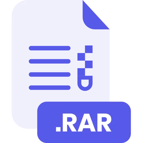 RAR File Format Vector