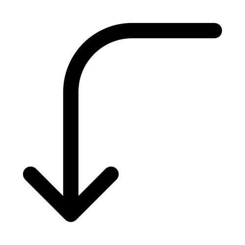 SVG Guide Left Down Icon