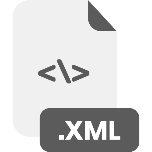 XML File Format Vector