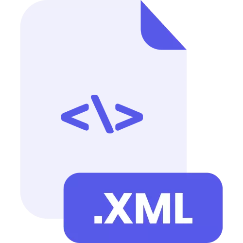 XML File Format Vector
