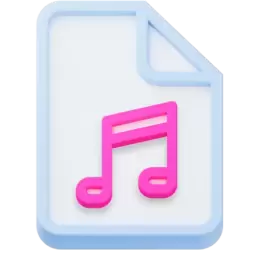 3d Audio File Format Icon free download