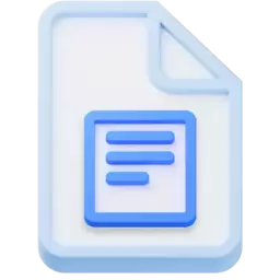 3d Doc File Format Icon free download