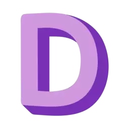 3d Free Letter D Icon