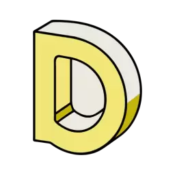 3d Free Letter D Symbol
