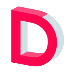 3d Letter D Free Vector