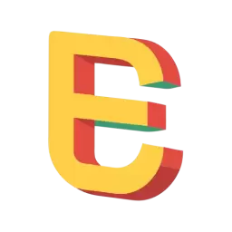 3d Letter E Vector