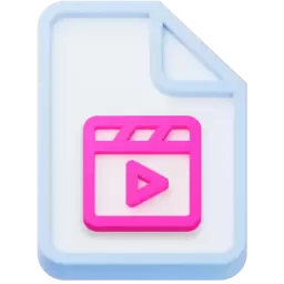 3d Video File Icon
