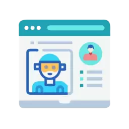 AI Agent Web Icon
