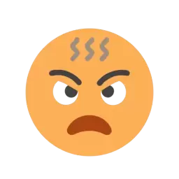 Angry Face Emoji Icon