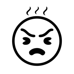 Angry Face Symbol free download