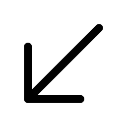 Arrow Down Left Symbol