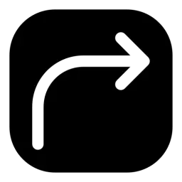 Arrow Right Rounded Icon