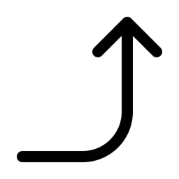 Arrow Right Up Symbol