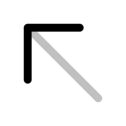 Arrow Up Left Vector