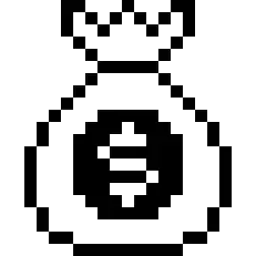 Bag Money Pixel Icon