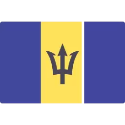 Barbados Country Flag