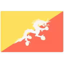 Bhutan Country Flag