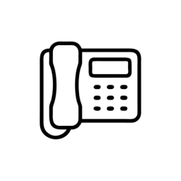 Black Telephone Icon