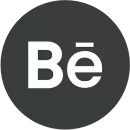 Black White Behance Logo