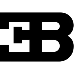 Black White Bugatti Logo free download