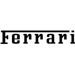 Black White Ferrari Logo