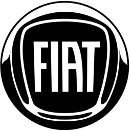 Black White Fiat Logo