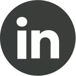 Black White Linkedin Logo Vector